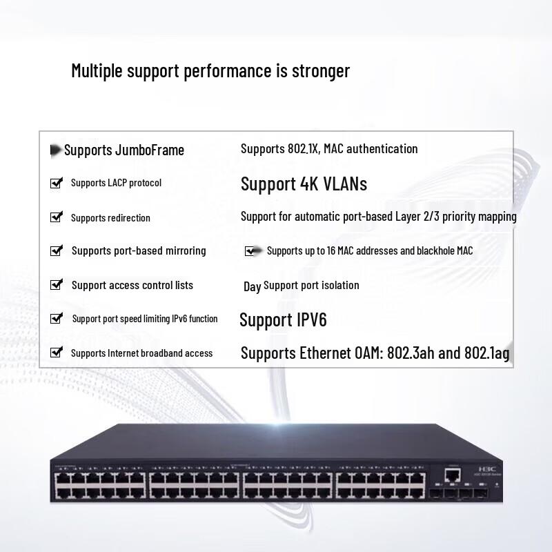 H3C S5130S-52P-PWR-EI-AC Enterprise Full Gigabit PoE Switch