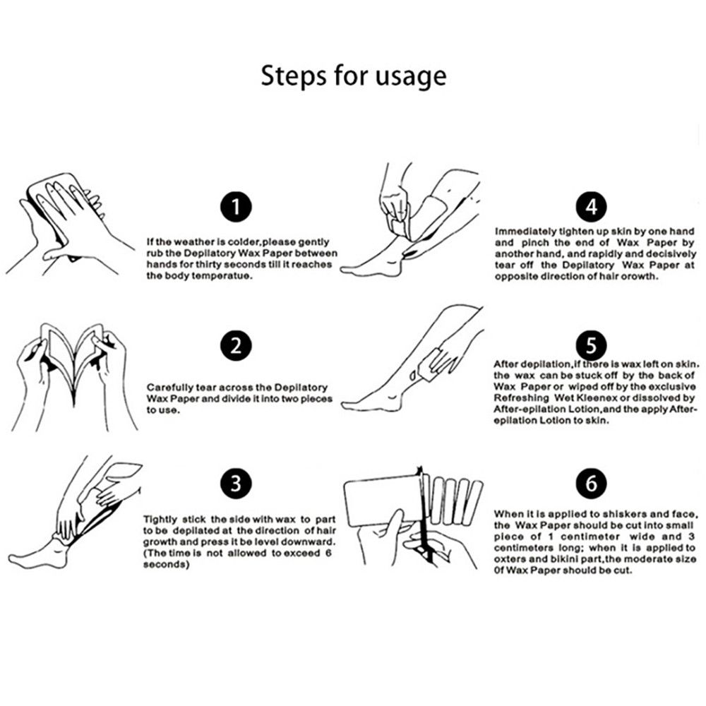 Формула для депиляции, полоски с холодным воском, удаление волос на лице и теле, лента для формирования бровей, бумага для эпиляции