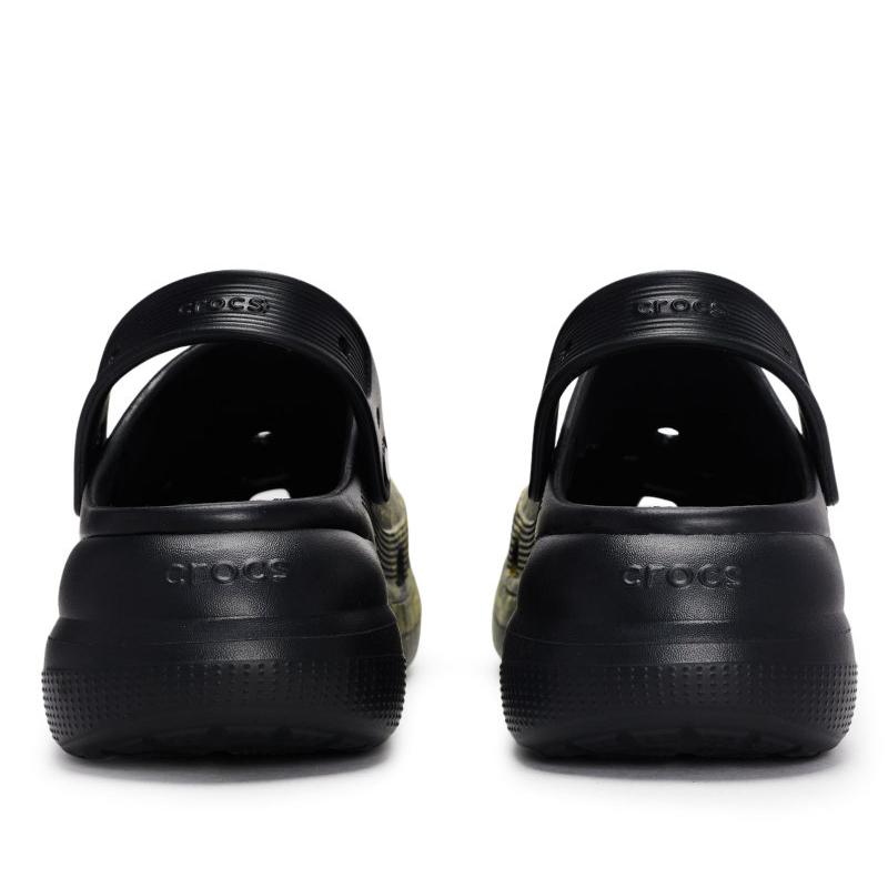 Crocs Классические клоги 811 производственная сцена плавления золота специальная обувная коробка брызги жидкой краски обувь с отверстиями для мужчин и женщин черно-золотая