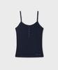 WHO.A.U Dot Pattern Henley Sleeveless / Whrng3791F