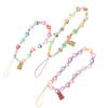Beaded Mobile Phone Chain Cell Phone Lanyard Soft Pottery Rope Clay Beaded Mobile Phone Straps