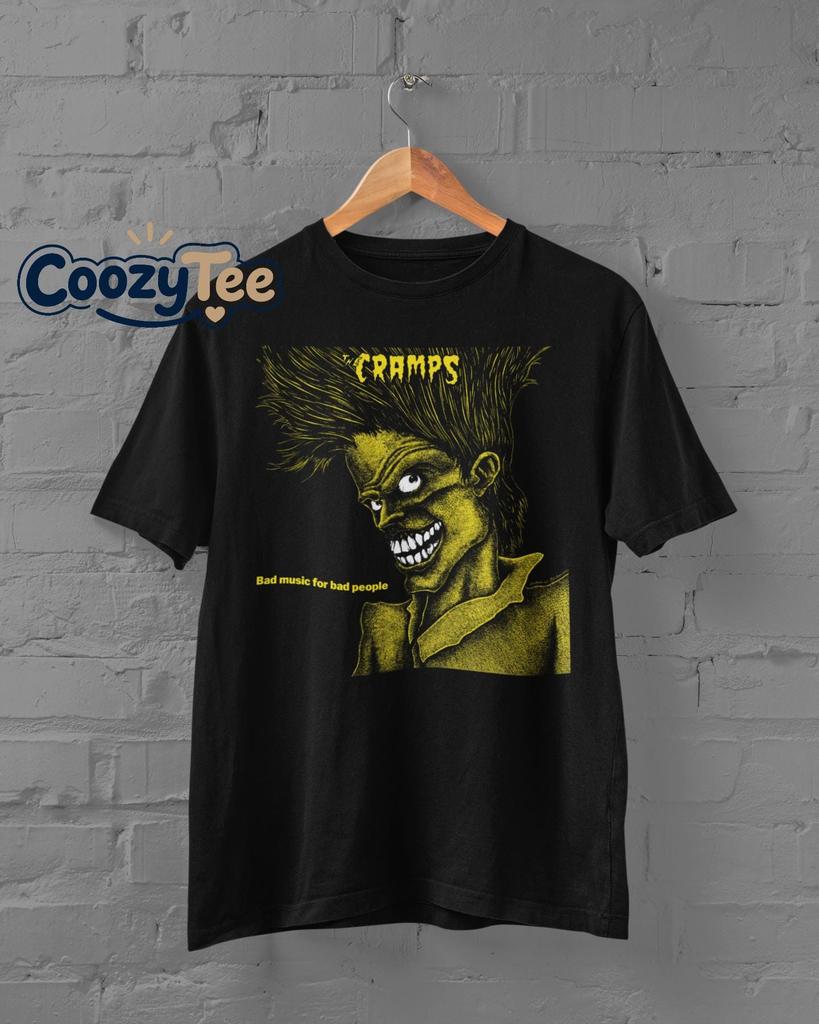 The Cramps T Shirt, Rock Band Merch Shirt, Retro Casual Unisex T-Shirt, Sweatshirts Hoodie