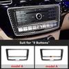 Углеродное волокно кондиционера CD рамка декоративная крышка отделка для Mercedes Benz ML 2012-16 GL 2013-16 GLE 2015-18 GLS