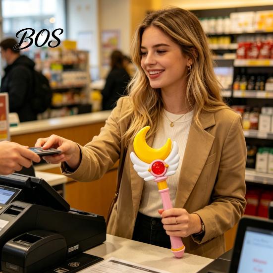 Gift Card Payment Wand 3D Printed Credit Wand, Contactless Tap-to-Pay Touch-to-pay Holder with Hidden Slot for Kids Self-Checkout Fun
