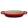 Le Creuset Signature Oval 20 Cherry Cast Iron and Oven Compatible Japanese Plate, Cm, Red, Enamel, Gas, Induction, [Official Product]