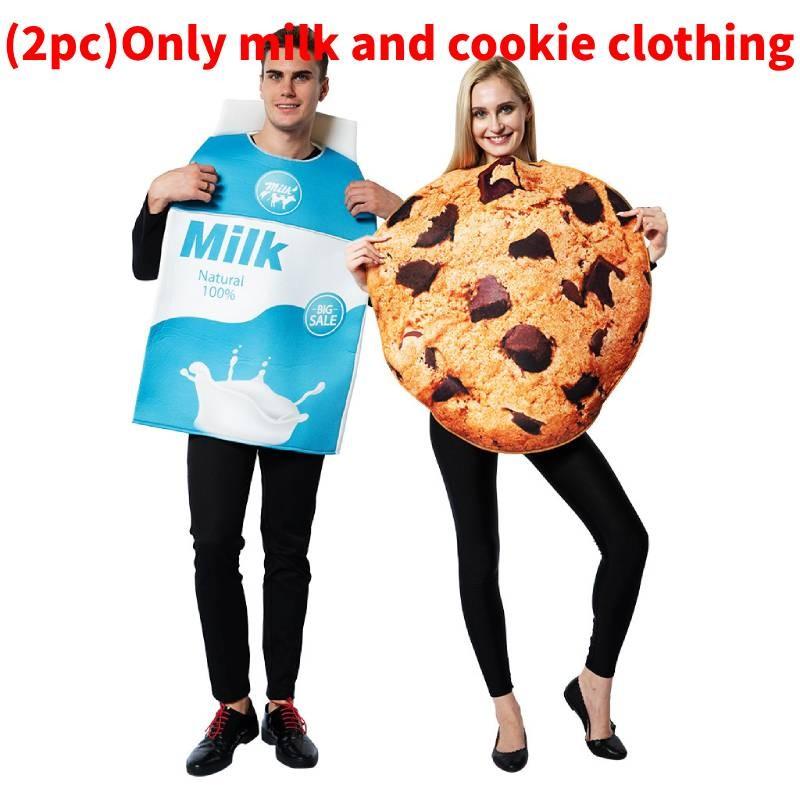 Unisex Halloween Costume Milk Cookie Pair For Stage Performance And Party Events