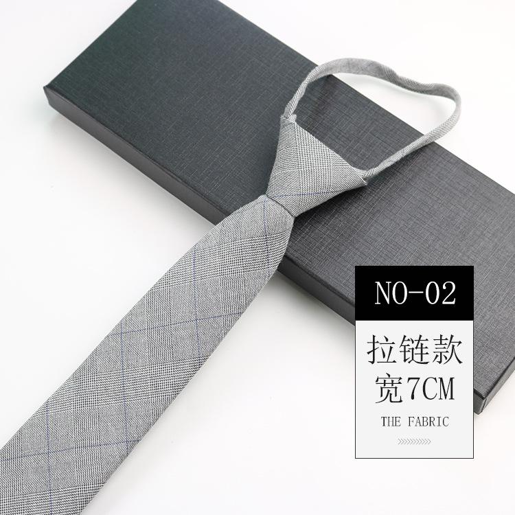 Галстук из хлопка мужской британский ретро клетчатый костюм джентльмена свадебный без узла на молнии узкий галстук