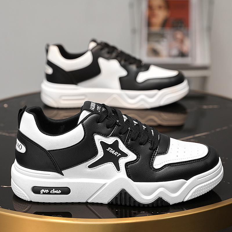 Men's Fashion Casual Low Top Skateboarding Shoes Boys Comfortable Sneakers Male Students Trending Soft Sole Classic Breathable Gym Non-slip