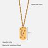 316L Stainless Steel Necklace Luxury Premium Sweater Chain Diamond Inlaid Water Drop Pendant Clavicle Chain Titanium Steel Jewelry