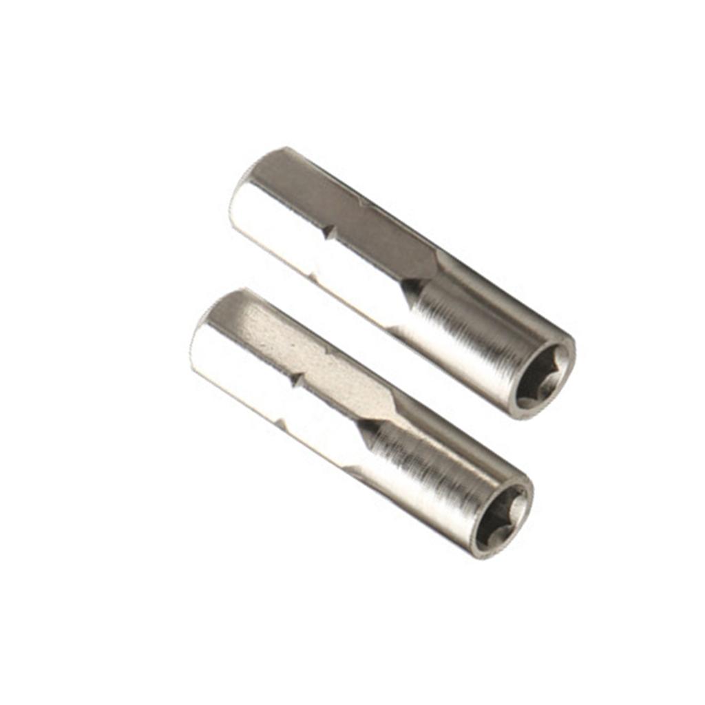 2 шт. магнитный адаптер для отвертки с гнездом 6,35 мм на 4 мм для эффективного преобразования инструмента и безопасной работы с винтами