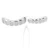 Hip Hop Teeth Brace Set Fashionable Alloy Teeth Decoration Jewelry for Halloween PartySilver