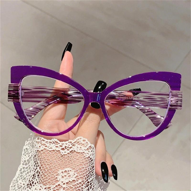 Fashion Cat-Eye Anti-Blue Light Reading Glasses Ladies' Exclusive Sweetheart Style Presbyopia Glasses Diopters 0 To +4.0