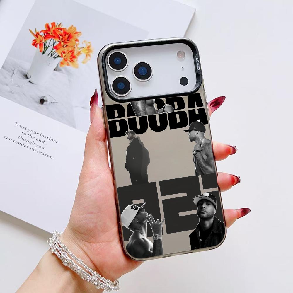 B-Booba Singer Phone Case For iPhone 17 16 15 14 13 12 11 Pro Max Air Matte Laser Aurora Shockproof Funda