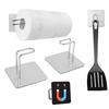 EX-SPACE Kitchen Paper Holder, 2 Magnets, Paper Towel Holder, Magnetic Hook, Kitchen Tool Hook, Kitchen Storage, Clamp-in Type, One-Hand Tear, Made of