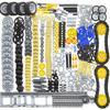 TEESE 847pcs Technic - LEGO Compatible Parts, Technic Gears - Axles - Pins - Wheel Absorbers - Shock Differential Tire Tracks for Technic Projects