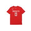 Футболка NBA Dri-FIT Houston Rockets James Harden с номером игрока, мужские топы, университетский красный 870777-659