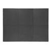 rubber gym mat puzzle 60 cm x 60 cm black 6 pcs.