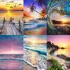 5D DIY Diamond Painting Seaside Scenery Diamond Embroidery Cross Stitch Kit Full Rhinestone Mosaic Home Decor Gift