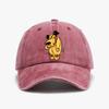 Muttley print Baseball cap cartoon laughing laugh dog caps fashion Vintage Washed Denim Hat unisex adjustable hats