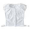 Big Lapel Crochet White Fake Collars+ Fake Cuff Sleeved for Woman Removable Shirt Collar White Detachable Collar for Girls