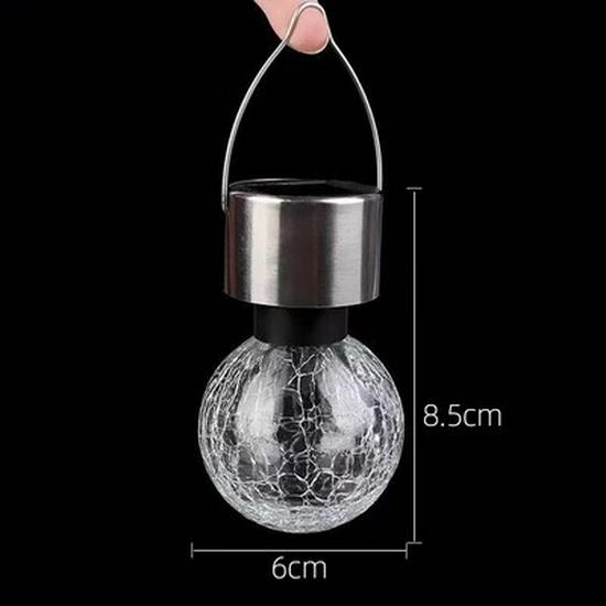 Солнечный светильник-трещина в банке Мейсона для декора сада, балкона или подвешивания на дерево