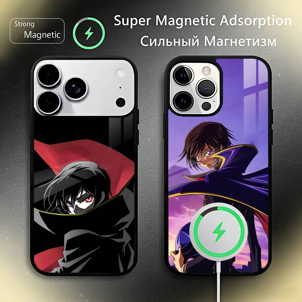 Чехол для телефона C-Code G-Geass для iPhone 17, 16, 15, 14, 13, 12, 11 Plus, Pro Max, Новый магнитный беспроводной заряд