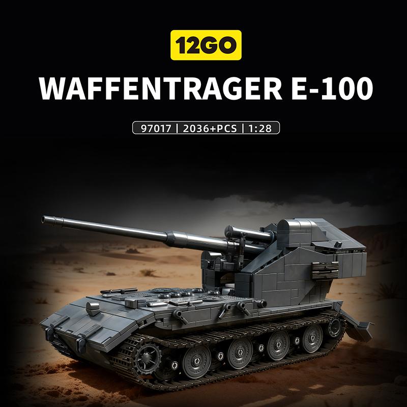 MOC Вторая мировая война Немецкий WT E-100 Танк DIY Строительные Блоки 2036 ШТ Тяжелый Танк Кирпичи Коллекция Моделей Строительная Игрушка Подарок Взрослым Мужчинам