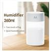 Mini Portable Air Humidifier With Essential Oils 260ml Large Capacity Usb Diffuser Nebulizer With Light