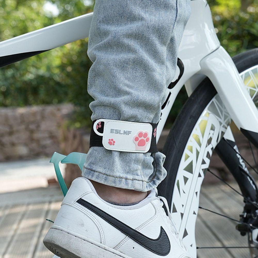 Elastic Adjustable Ankle Bands Stretchable PVC Leg Gaiters Trousers Pant Bands Clip Riding