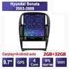 9.7 Inch Car Radio For Hyundai Sonata 2003-2009 Android 2 DIN Tesla Vertical Screen Carplay Auto Radio Multimedia Player 2+32GB