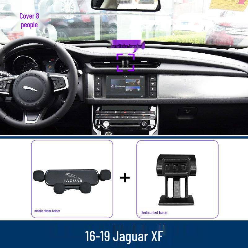 Jaguar XF (2016-2019) Air Vent Phone Holder with Navigation Bracket
