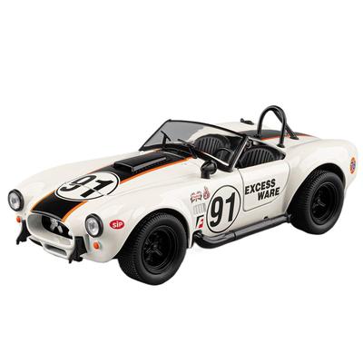 1/22 Ford Shelby Cobra 427 S/C Сплав Спортивный Автомобиль Модель Литьевой Металл Игрушка Классический Ретро Гоночный Автомобиль Модели Транспортных Средств Звук Свет Подарок для Детей