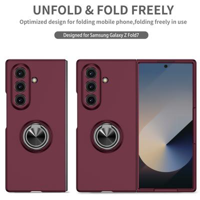 Чехол со встроенным металлическим магнитным кольцом-подставкой для Samsung Z Fold 8 Ultra 7 6 5 4 Ударопрочный Защита от падений Оболочка для Z Fold 4 5 6 7 8