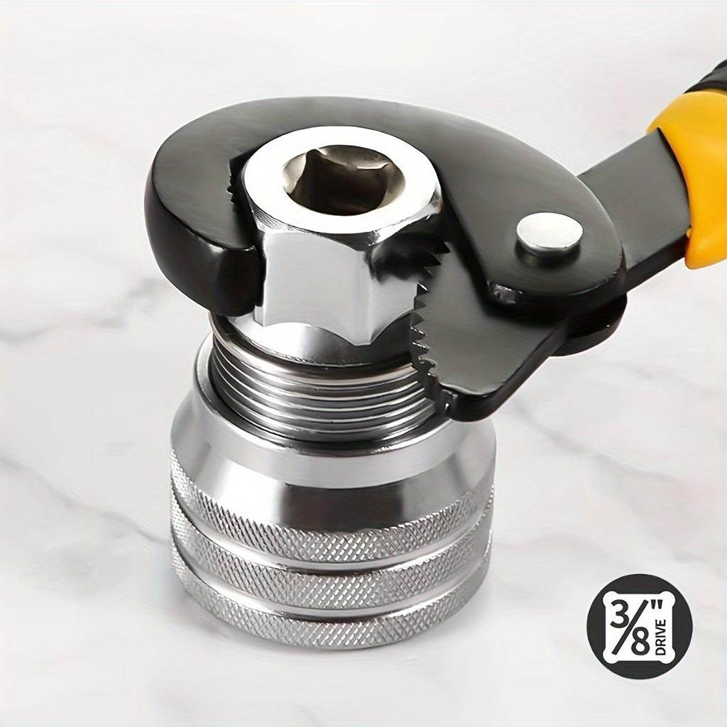 Универсальный многофункциональный переходник для торцевой головки для ключа с приводом 3/8", регулируемый адаптер для торцевой головки 10-19 мм, инструмент для ремонта