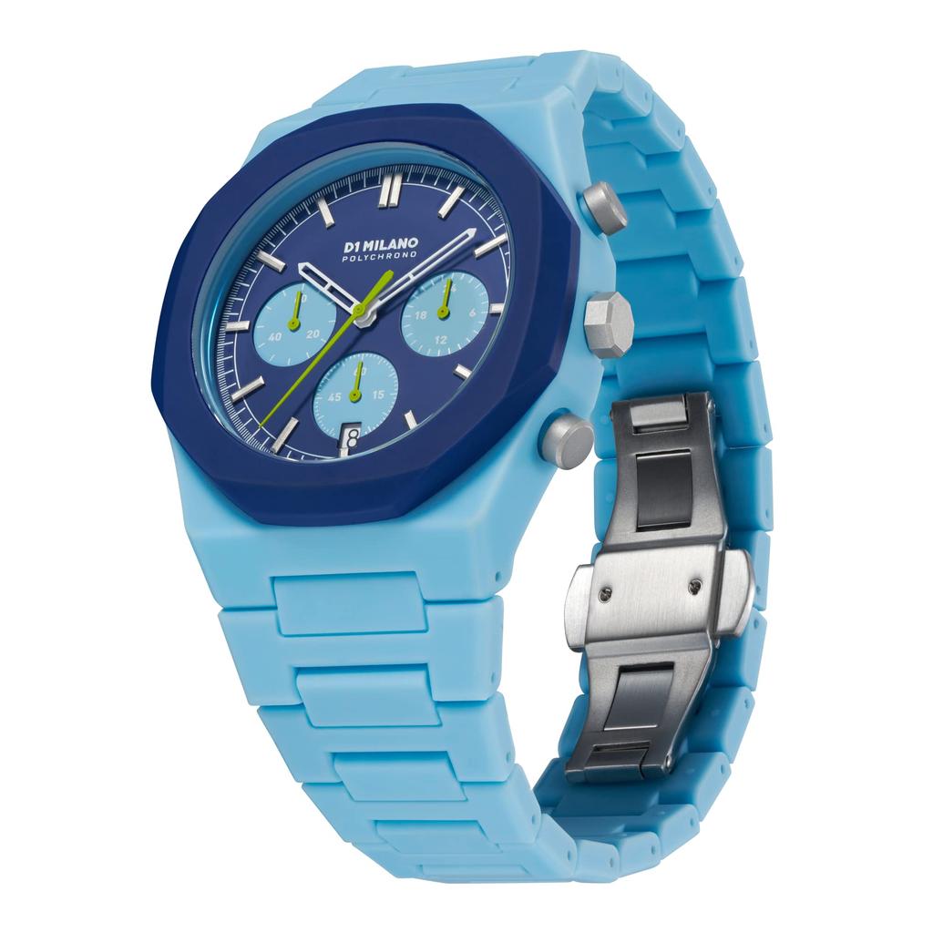 Авторизованный дистрибьютор D1 Milano Часы PHBJ03 Polychrono Blue Blast [D1 MILANO] Мужские [POLYCHRONO] 40.5 мм