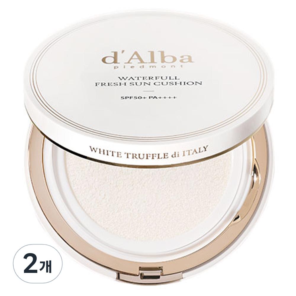 d'Alba Waterful Fresh Sun Cushion Original SPF50+ PA++++, 15g, 2 Pieces