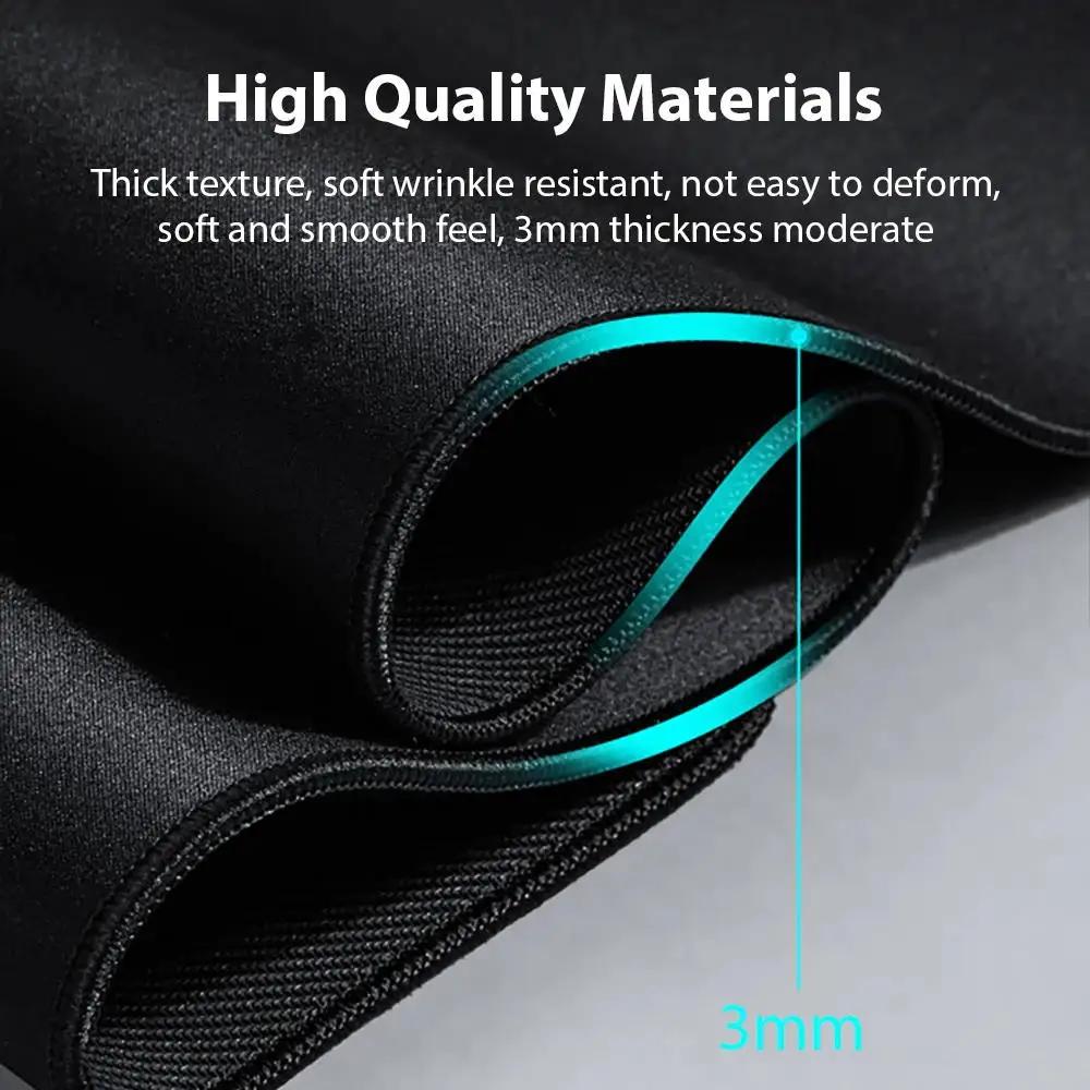 XXL Random Pattern Black Mouse Pad Game Mouse Pad Large Mouse Game Fur Carpet PC Desk Pad Keyboard Mat 90x40cm/80x30cm