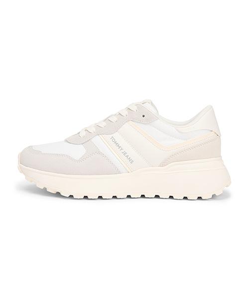 Tommy Hilfiger Белый кожаный кроссовок с новым воротником и шипами (T52G0Ars150Jt1P06)