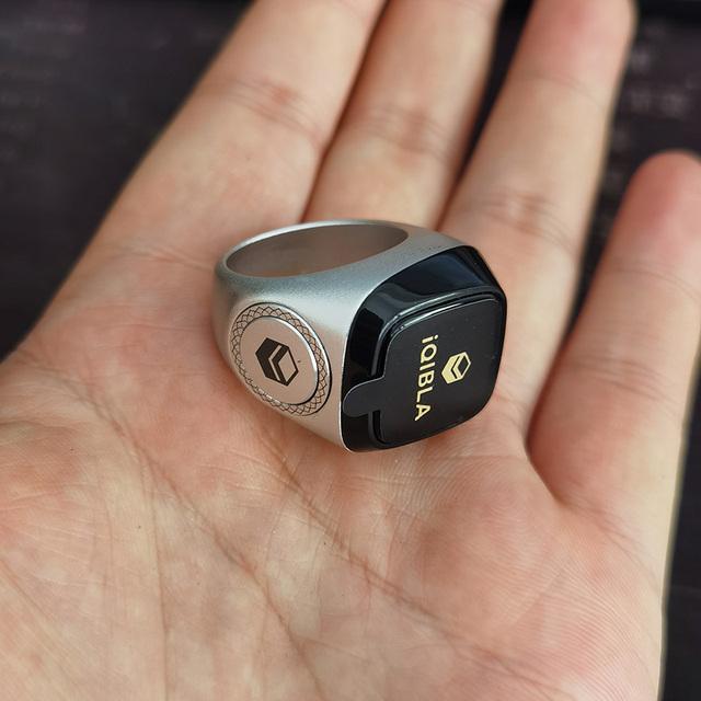 Qibla Zikr 1 Tasbih Смарт-кольцо для мусульманских Tally Tasbih Металлический счетчик 5 Молитва Bluetooth Напоминание о времени