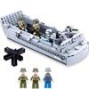 182pcs WW2 Military Higgins Landing Craft Army Ship Warship Boat Building Blocks Kits Bricks Classic Model Kid Toys Boys Gift