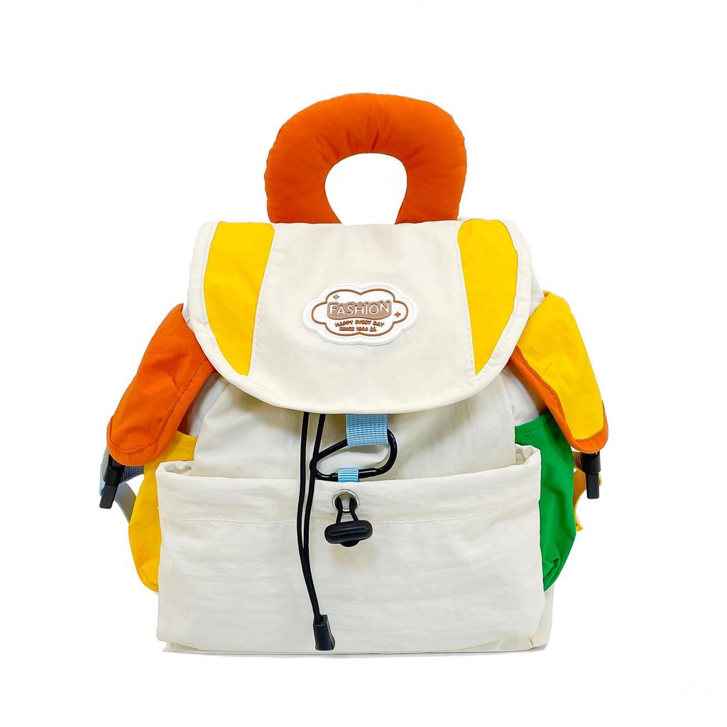 Рюкзак в стиле колорблок - Женская сумка на двойном плече для студентов, модная и вместительная для школы и колледжа