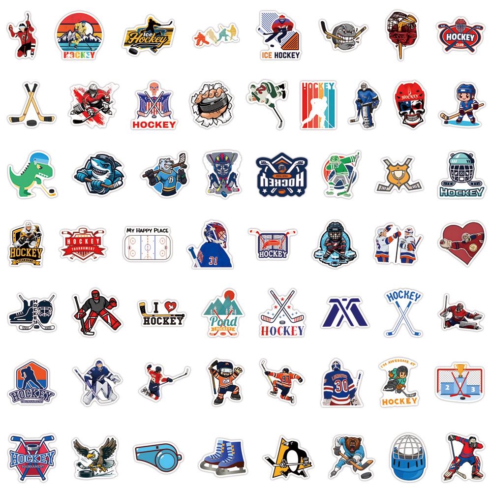 Ice Hockey Graffiti Stickers for Cars & Luggage, 55-110 Sheets