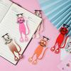 Cute Cat Bookmarks Acrylic Creative Page Marker Reading Companion Cat Bookmark Gift