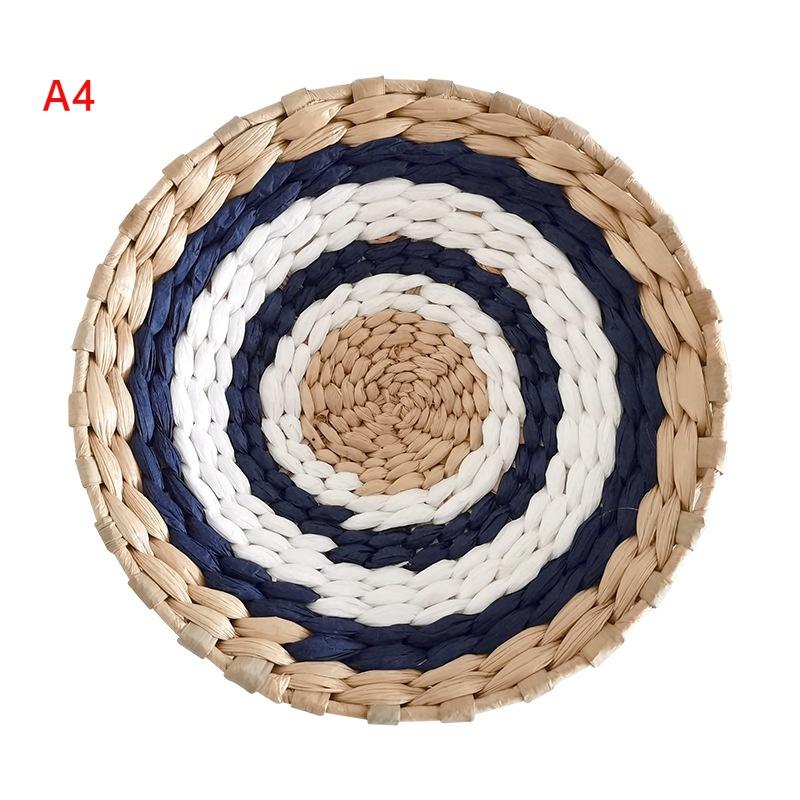 Соломенные круглые настенные украшения, подвески, креативный ретро-этнический фон, декор стен, украшения в марокканском стиле, ручные драпировки, диаметр 20/25/30 см