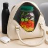 Creative Salad Jar for Fruit & Veggie-Side-opening,Wet/Dry Separation,Sealed with Lid,Fresh-Keeping,Portable Salad Container