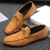 2025 New Men's Shoes Spring Thin Doudou Shoes Men's Business Casual Work Shoes Lazy Shoes Low-top Driving Shoes