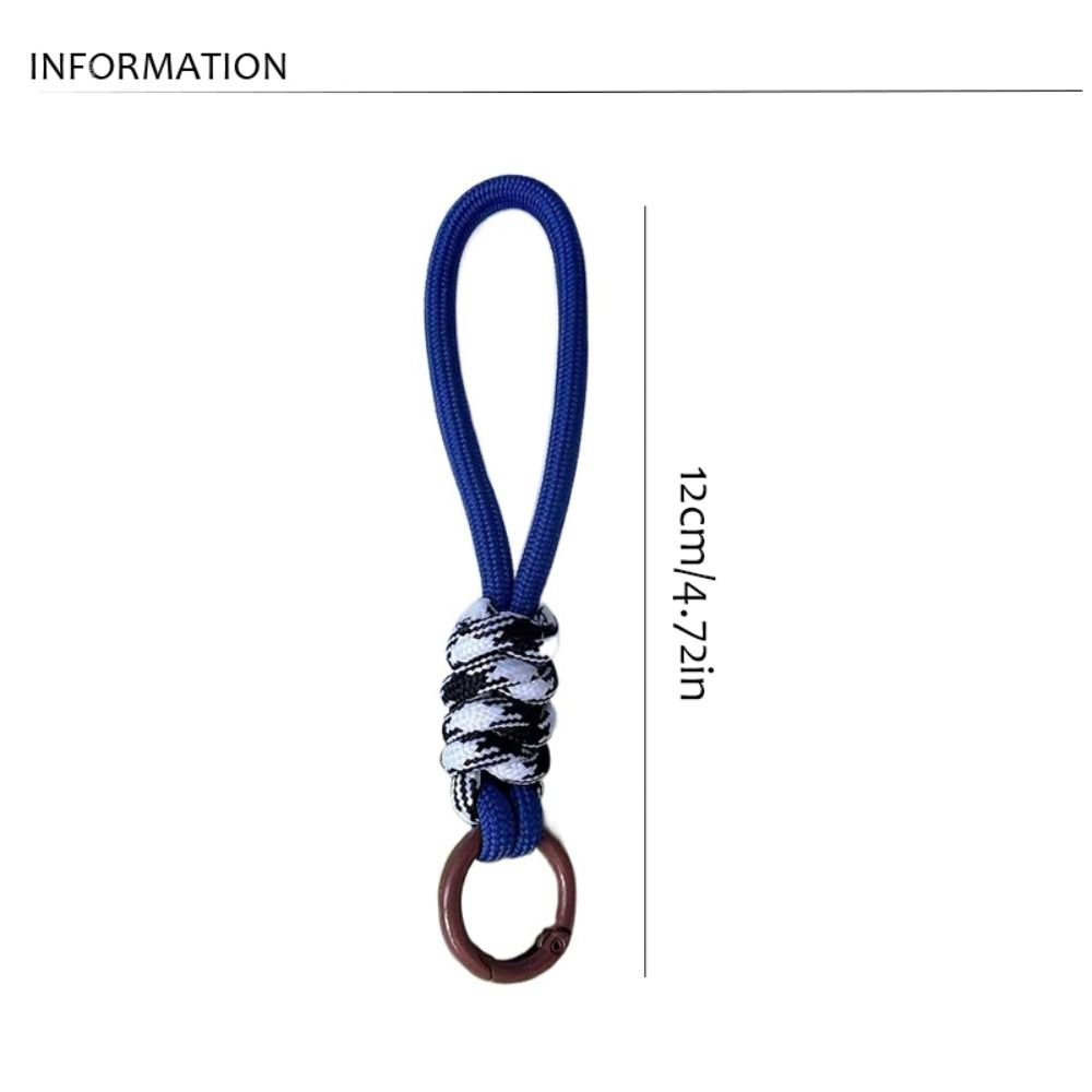 Брелок для ключей с защитой от потери, креативный плетеный шнурок, подвесной аксессуар