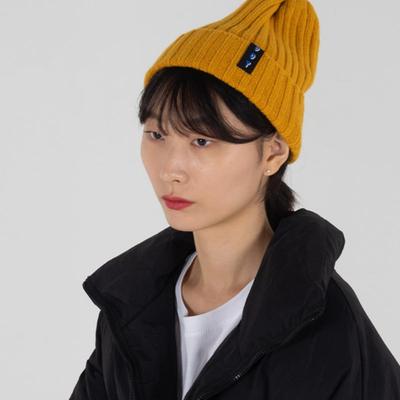 ODD DOT ODD Label Шерстяная шапка бини_Горчичный