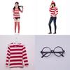 Where's Wally Halloween Costume Fun And Smart Uk Anime Cos Dress-up Outfit