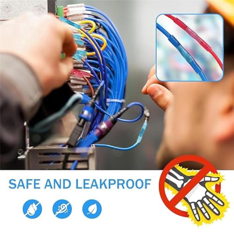 A03F-720PC Electrical Crimp Butt Terminals, Insulated Splice Connectors, Waterproof Heat Shrink Wire Connectors For Marine Truck